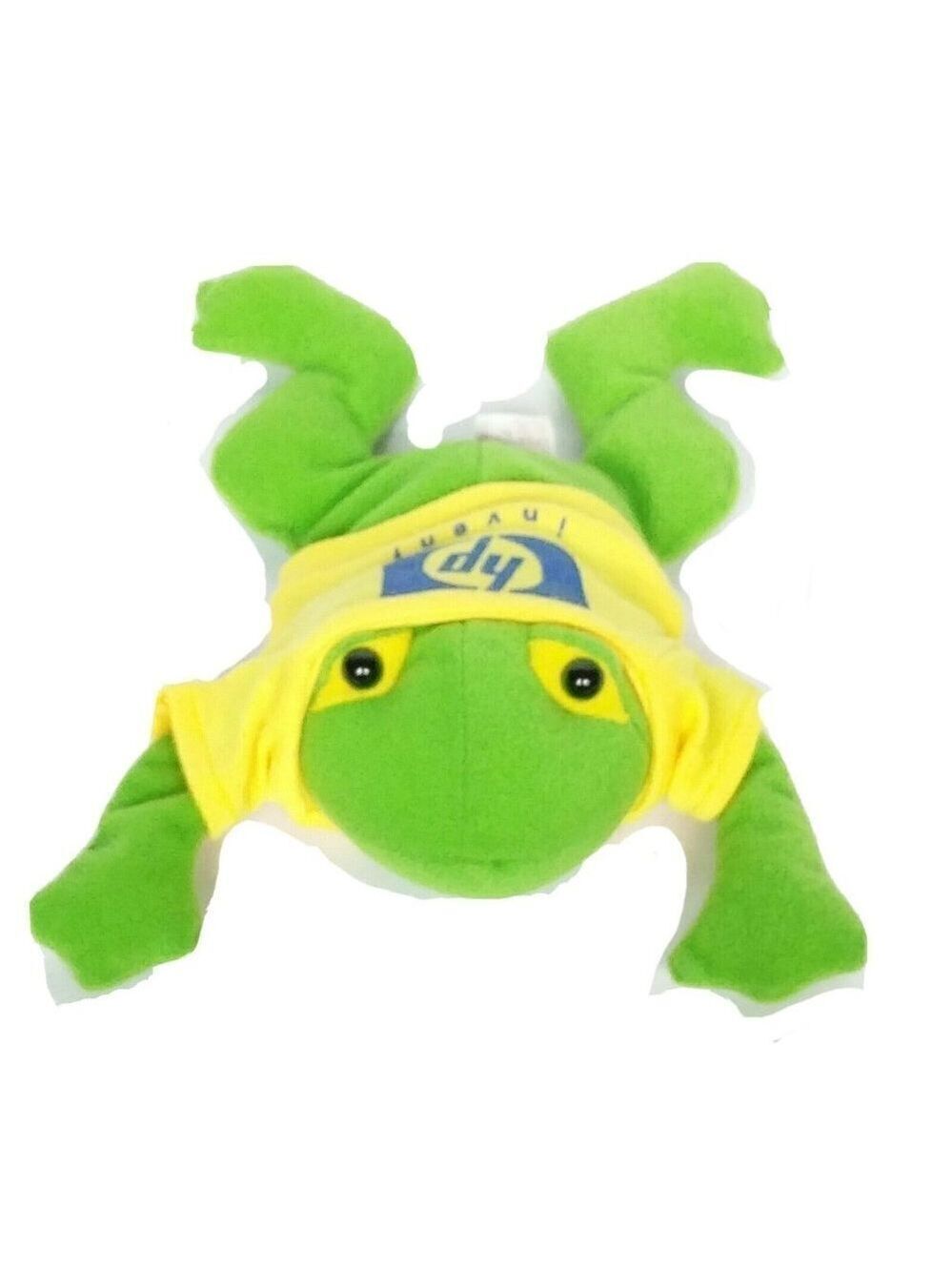 Hewlett Packard HP Frog Plush Green Yellow